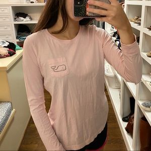 Pink Vineyard Vines Long Sleeve